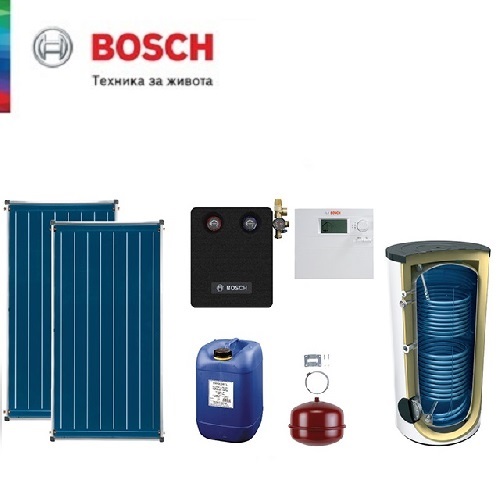 Пакет с плосък вертикален колектор Bosch Solar 5000 TF
