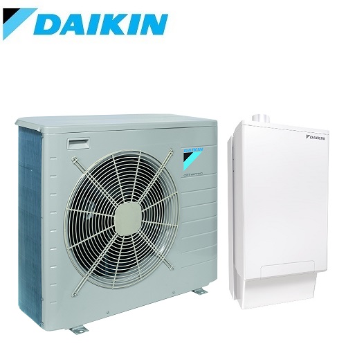 Хибридна термопомпа Daikin Altherma EHYHBX08AV3 / EHYKOMB33AA3 / EVLQ08CV3 - отопление, охлаждане и БГВ