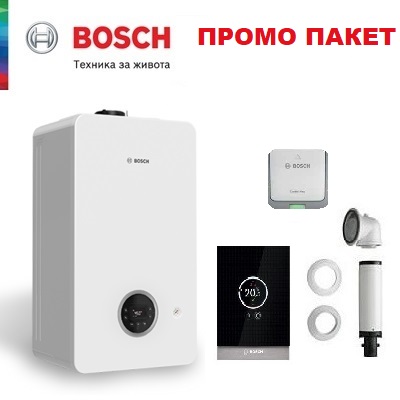 Пакет с двуконтурен газов кондензен котел Bosch Condens 2300i W+регулатор CT 200 - 24KW