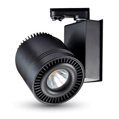 33W LED COB CRI>95 Прожектор за релсов монтаж черно тяло
