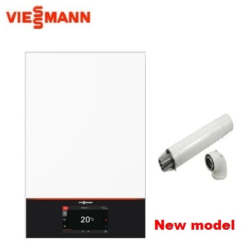 Package with gas double-circuit condensing boiler VIESSMANN VITODENS 100-W - B1KF 25 kW